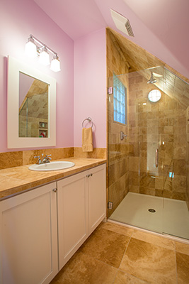 Remodeled bathroom in a Crested Butte South Victorian Remodel
